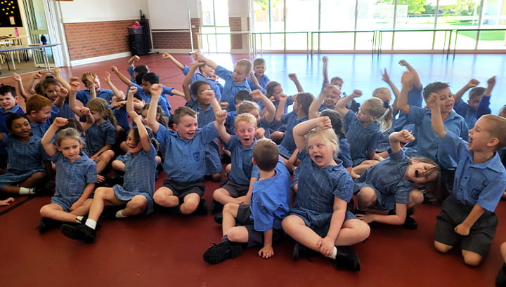 St Mary's Primary School students
