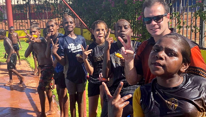 Children at Warburton pool 