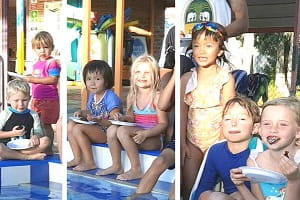 Wundowie kids at the local pool