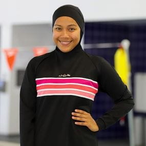 woman wearing multicultural swimwear