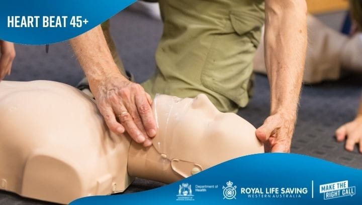 CPR manikin on floor