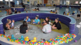 Bay of Isles infant swimming lesson