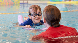 HBF Arena child with instructor