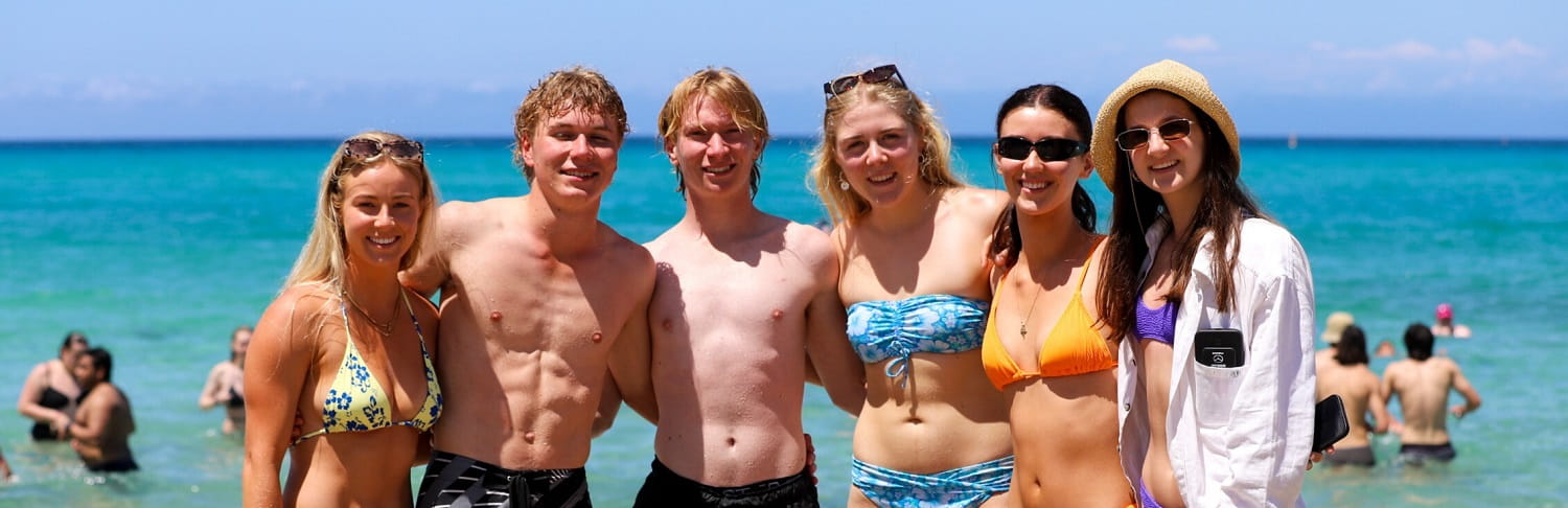 Group of Leavers at Beachfest event