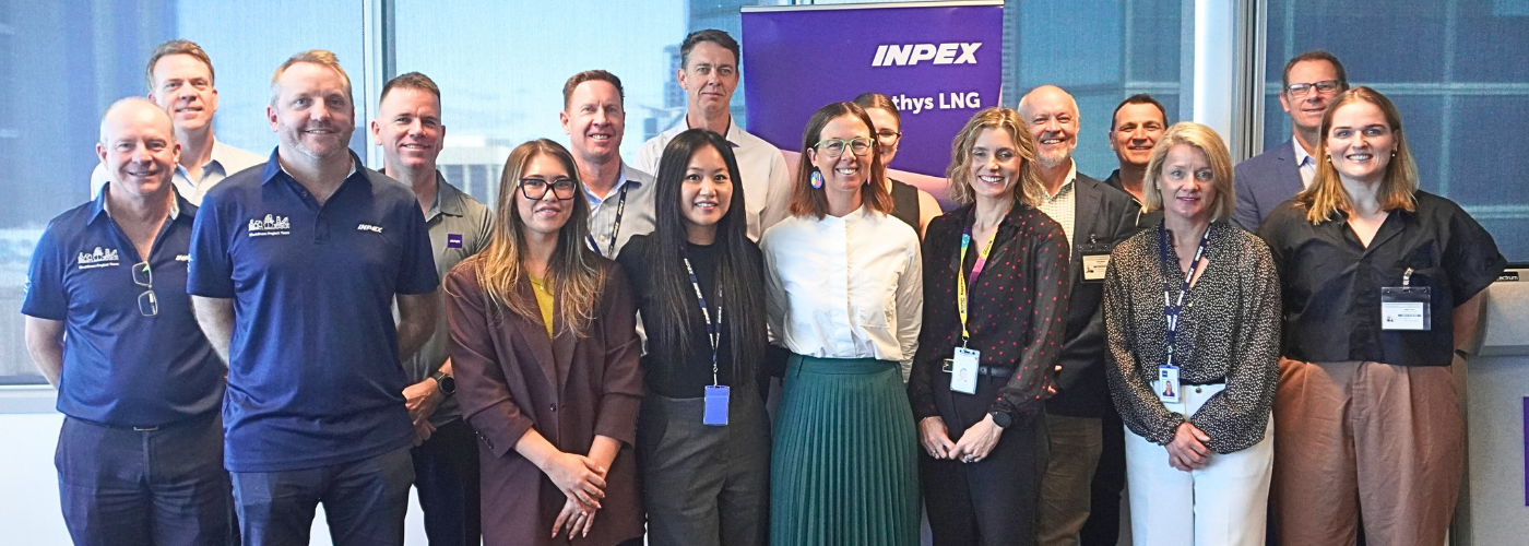 INPEX and Royal Life Saving WA staff stand together