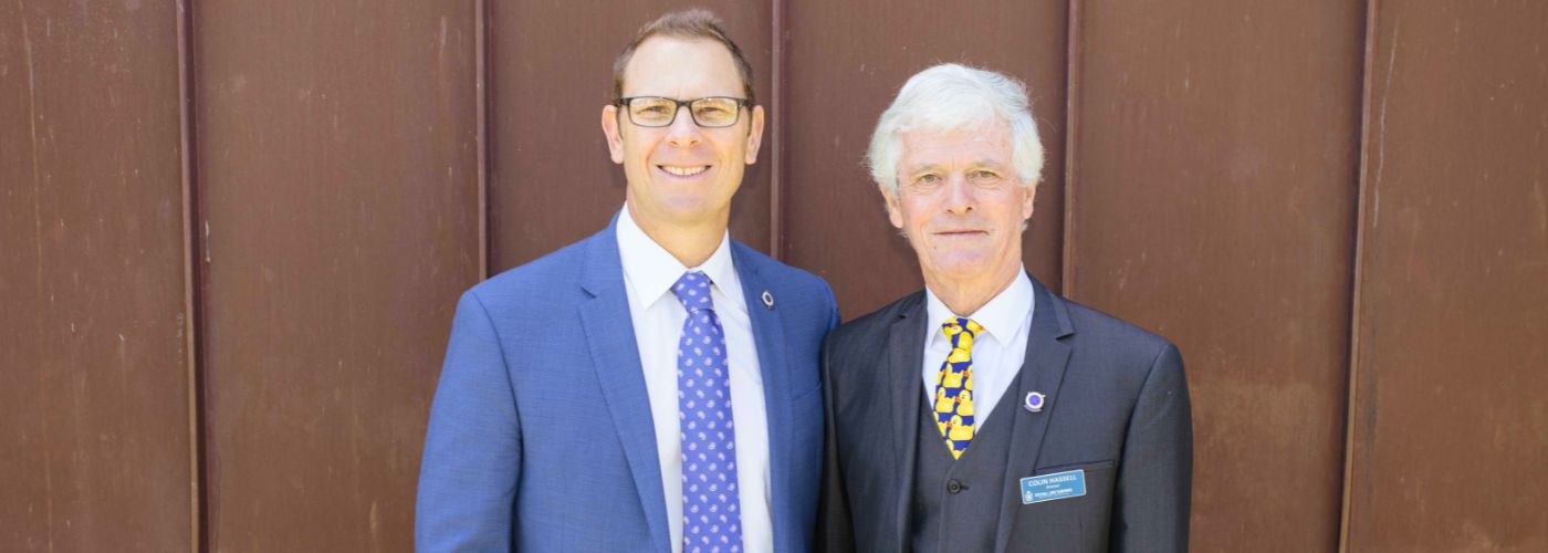 Peter Leaversuch RLSWA CEO [left] with Colin Hassell OAM [right] 