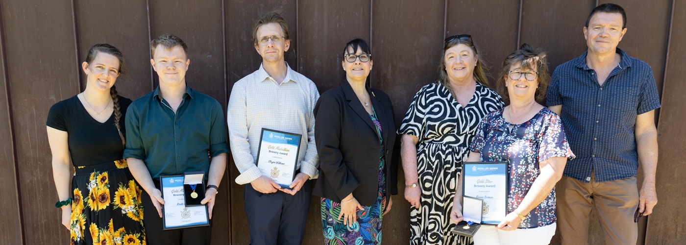 Roald & Rianne Bosman, Shayne Williams at the 2025 Bravery Awards with their families