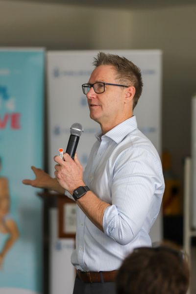 Darin Cairns presenting