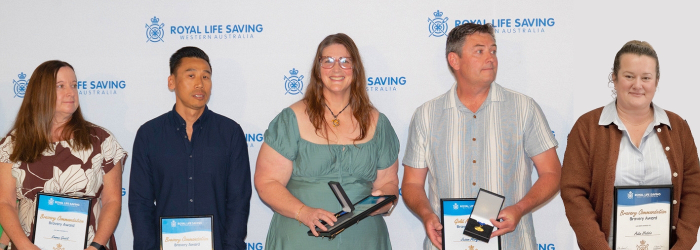 Stirling Gym Bravery Award recipients