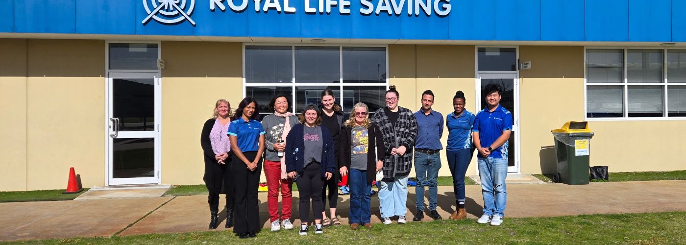 Photo of RLSWA Swim and Survive instructors outside