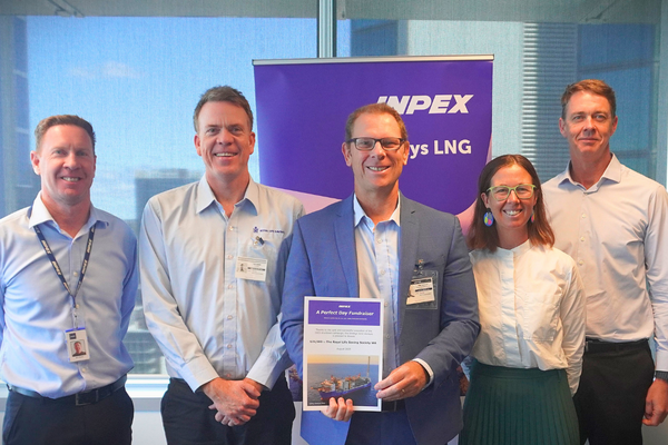 INPEX and Royal Life Saving WA staff stand together