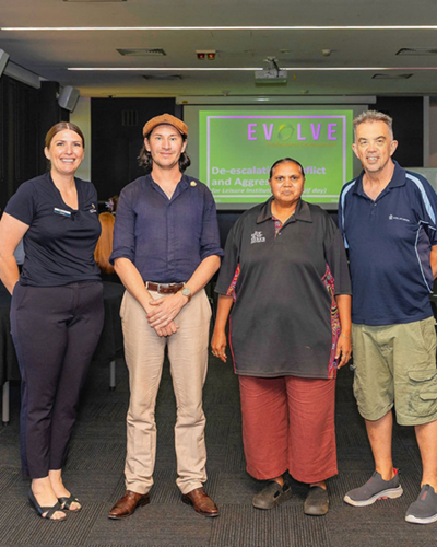 Claire MacIntyre, Dr Christian Mauri, Raylene Gordon and Tim Turner