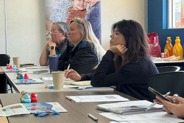 Members of the Multicultural Steering Committee sit and discuss  inclusion in WA aquatic centres