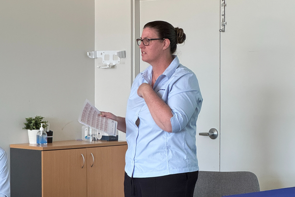 A Royal Life Saving WA Inclusion Coordinator presents to the Committee