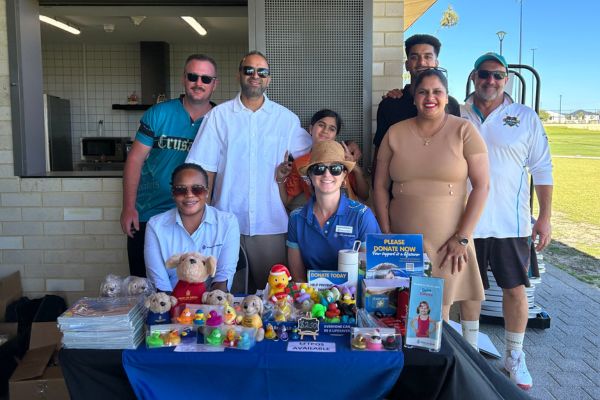 Royal Life Saving WA stall at cricket match