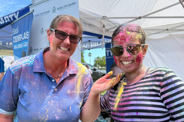 Royal Life saving staff at Holi festival