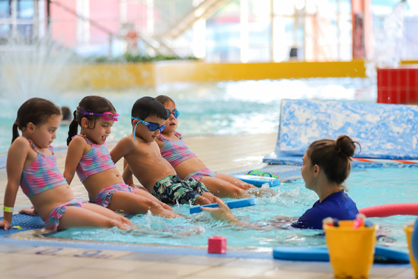 Swim and Survive Fund recipients during their lessons