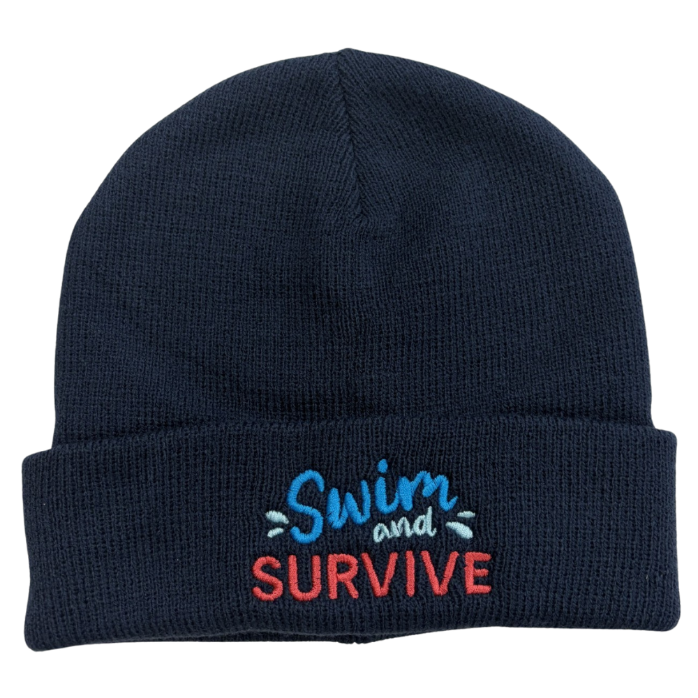 Swim and Survive beanie