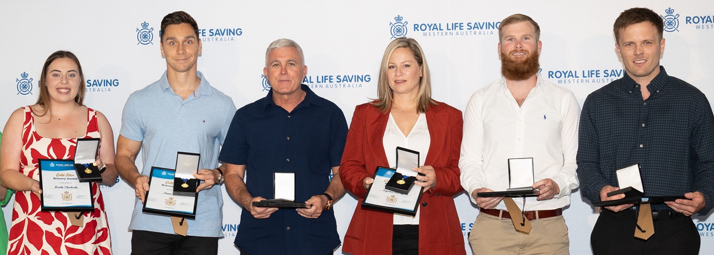 Teachers receiving Bravery Awards